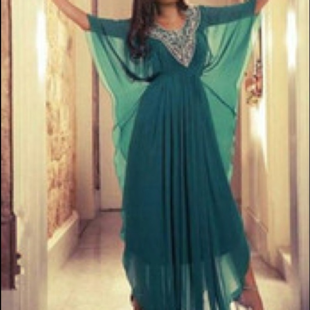 Teal Kaftan